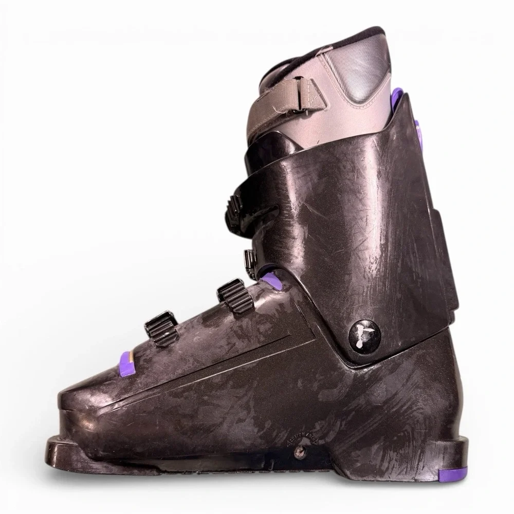 Tecnica Pro 90 Ski Boots Men's Size 8-9-5 Black Neon Purple Vintage‎ Retro